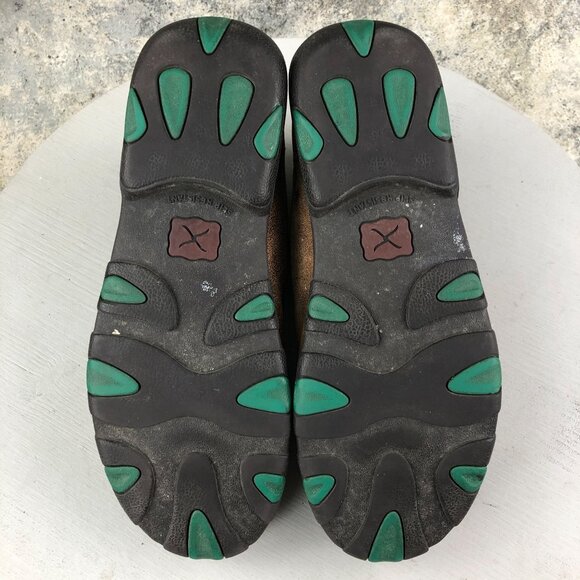 Twisted X Women's Size 9.5M Chukka Driving Moc Brown All Leather Ankle Boots - Picture 13 of 16